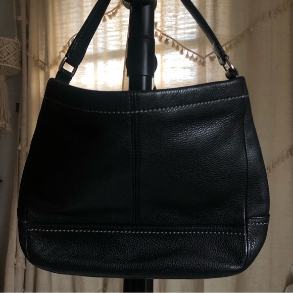 Coach Black Pebbled Leather Hobo Shoulder Bag - Picture 13 of 14